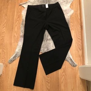 Loft ruffle pocket black pant size 12 NWT